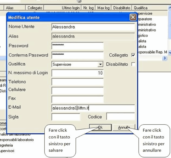 dialog form modifica utente